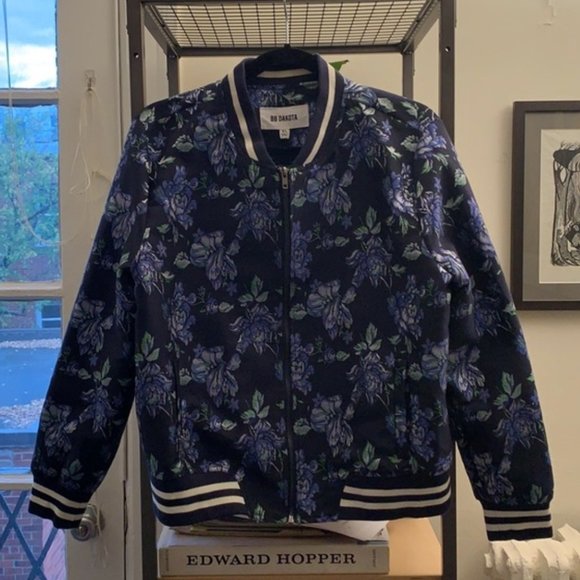 BB Dakota Jackets & Blazers - BB Dakota Floral Bomber Jacket